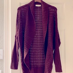 🌸Maroon Knit Cocoon Sweater